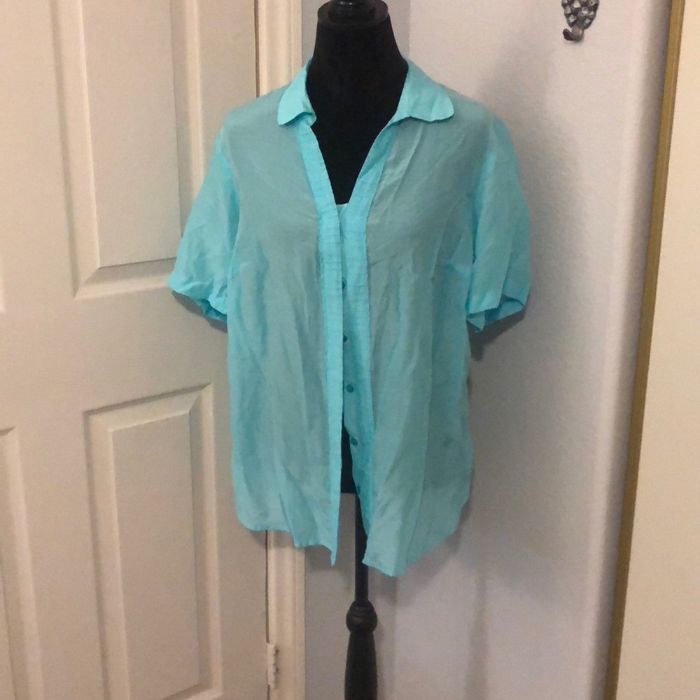 Light blue blouse